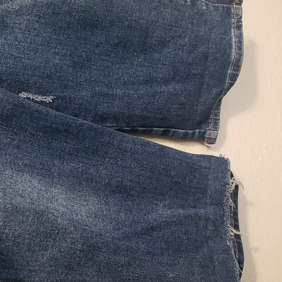 BBJ JEANS DISTRESSED HIGH RISE STRAIGHT STRETCH JEANS - Picture 4 of 7